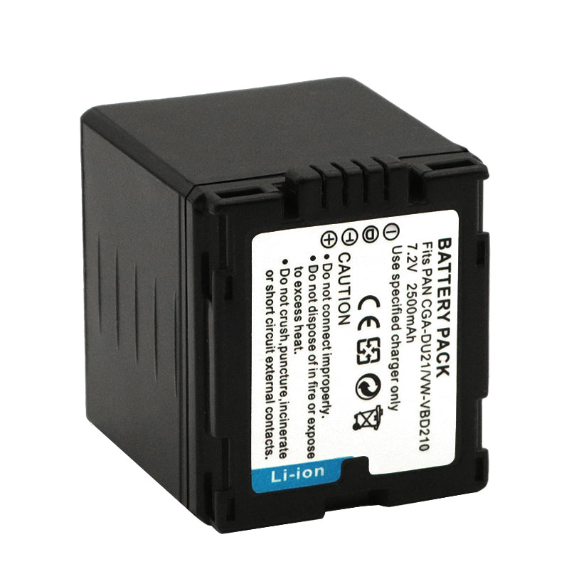 CGA-DU21 Battery Replacement  for Panasonic NV-GS40 GS44 GS47 GS50 GS55 GS57 GS58, PV-GS200 GS300