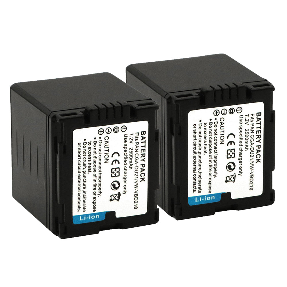 CGA-DU21 Battery Replacement  for Panasonic NV-GS40 GS44 GS47 GS50 GS55 GS57 GS58, PV-GS200 GS300