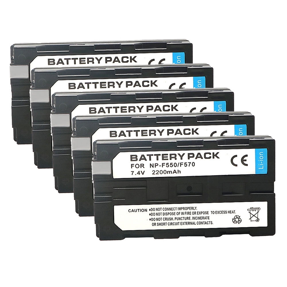 NP-F550 FF570 F530 2200mAh Battery Replacement  for Sony DCR-TRV5 DCR-TRV510 DCR-TRV520