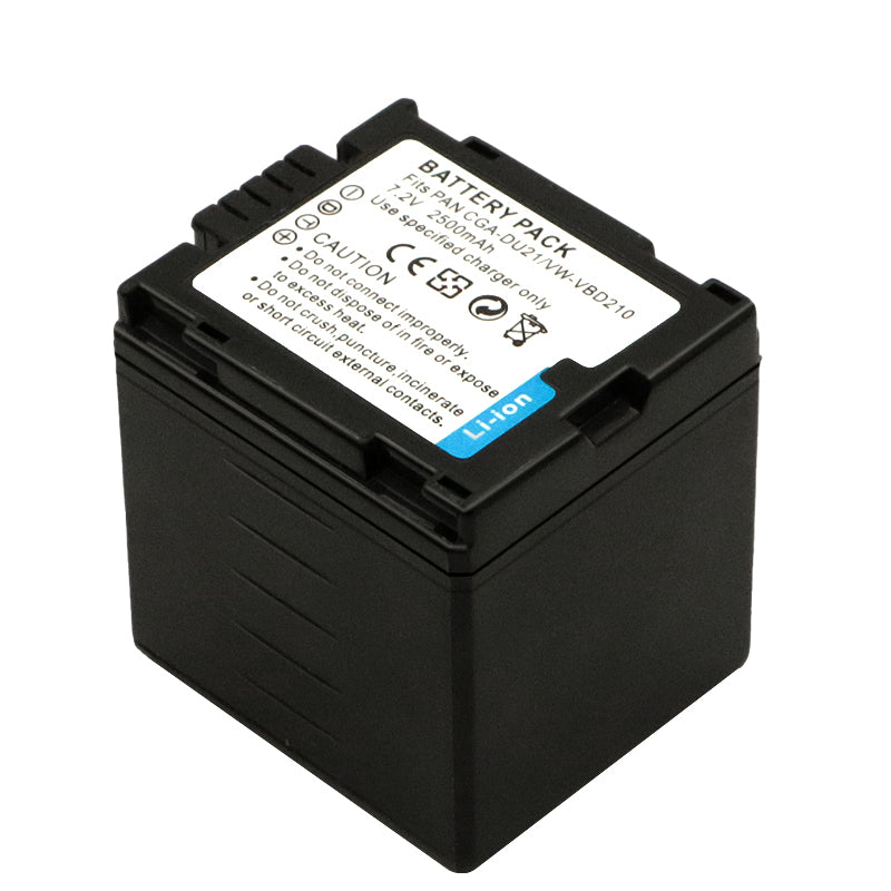 CGA-DU21 Battery Replacement  for Panasonic NV-GS40 GS44 GS47 GS50 GS55 GS57 GS58, PV-GS200 GS300