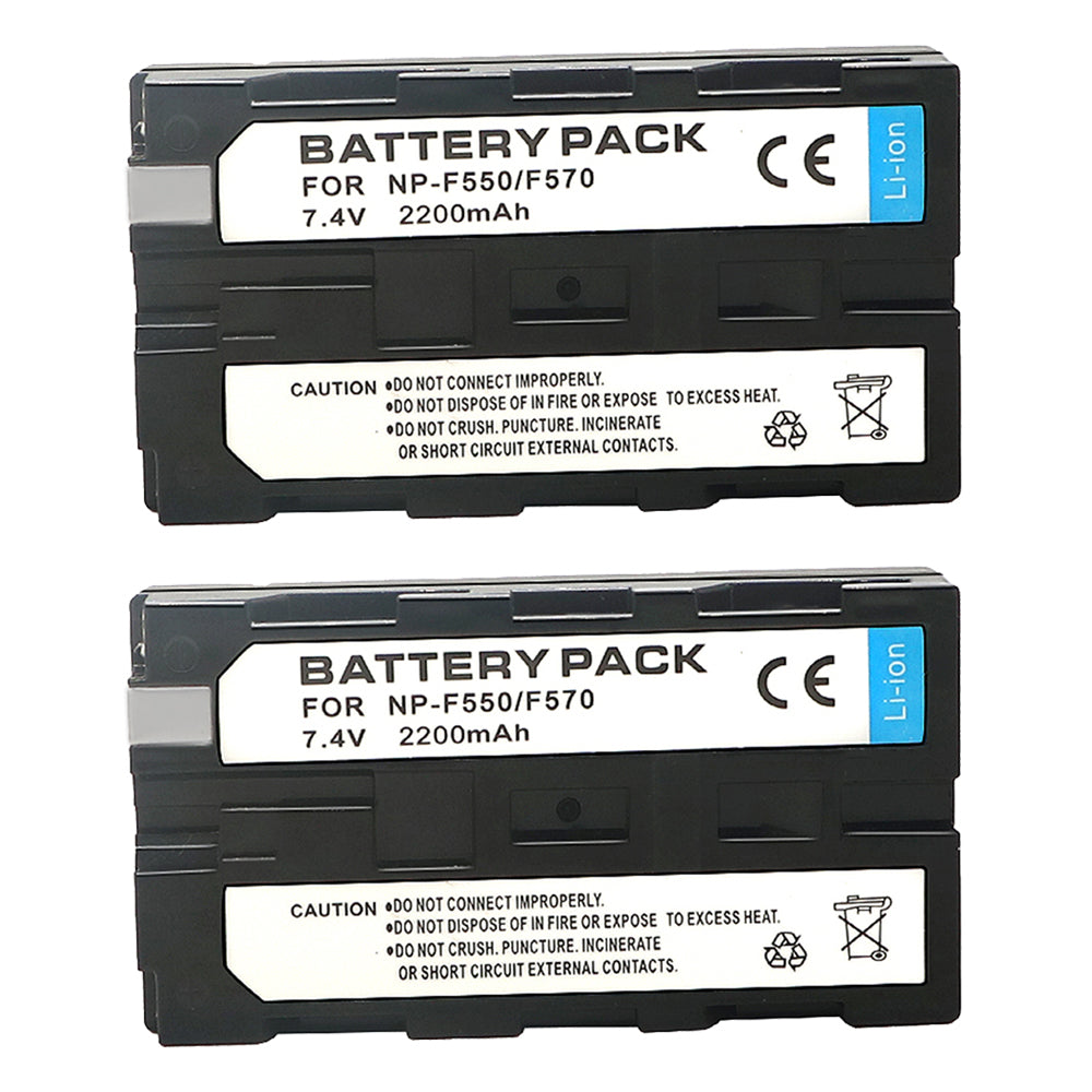 NP-F550 FF570 F530 2200mAh Battery Replacement  for Sony DCR-TRV5 DCR-TRV510 DCR-TRV520