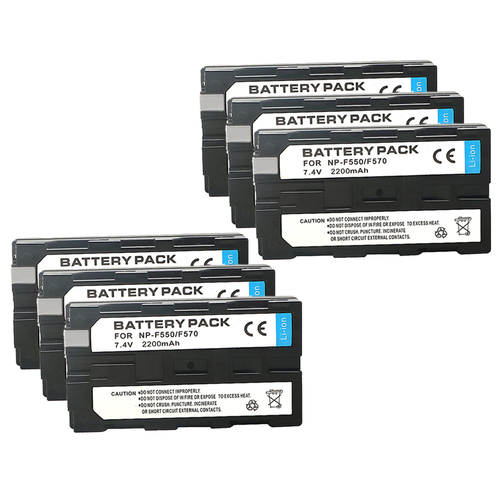 NP-F550 FF570 F530 2200mAh Battery Replacement  for Sony DCR-TRV5 DCR-TRV510 DCR-TRV520