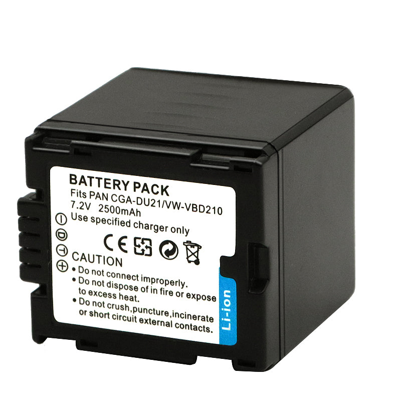 CGA-DU21 Battery Replacement  for Panasonic NV-GS40 GS44 GS47 GS50 GS55 GS57 GS58, PV-GS200 GS300