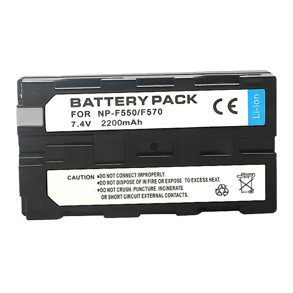 NP-F550 FF570 F530 2200mAh Battery Replacement  for Sony DCR-TRV5 DCR-TRV510 DCR-TRV520