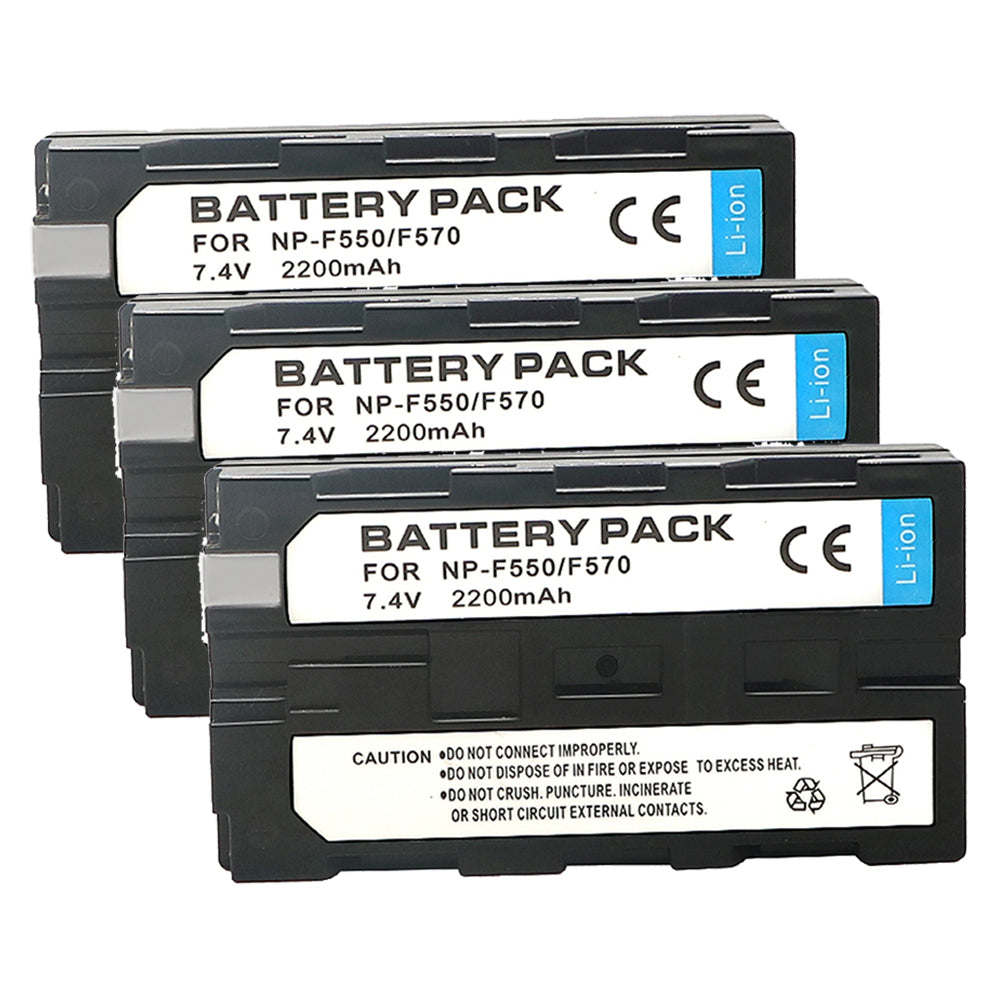 NP-F550 FF570 F530 2200mAh Battery Replacement  for Sony DCR-TRV5 DCR-TRV510 DCR-TRV520